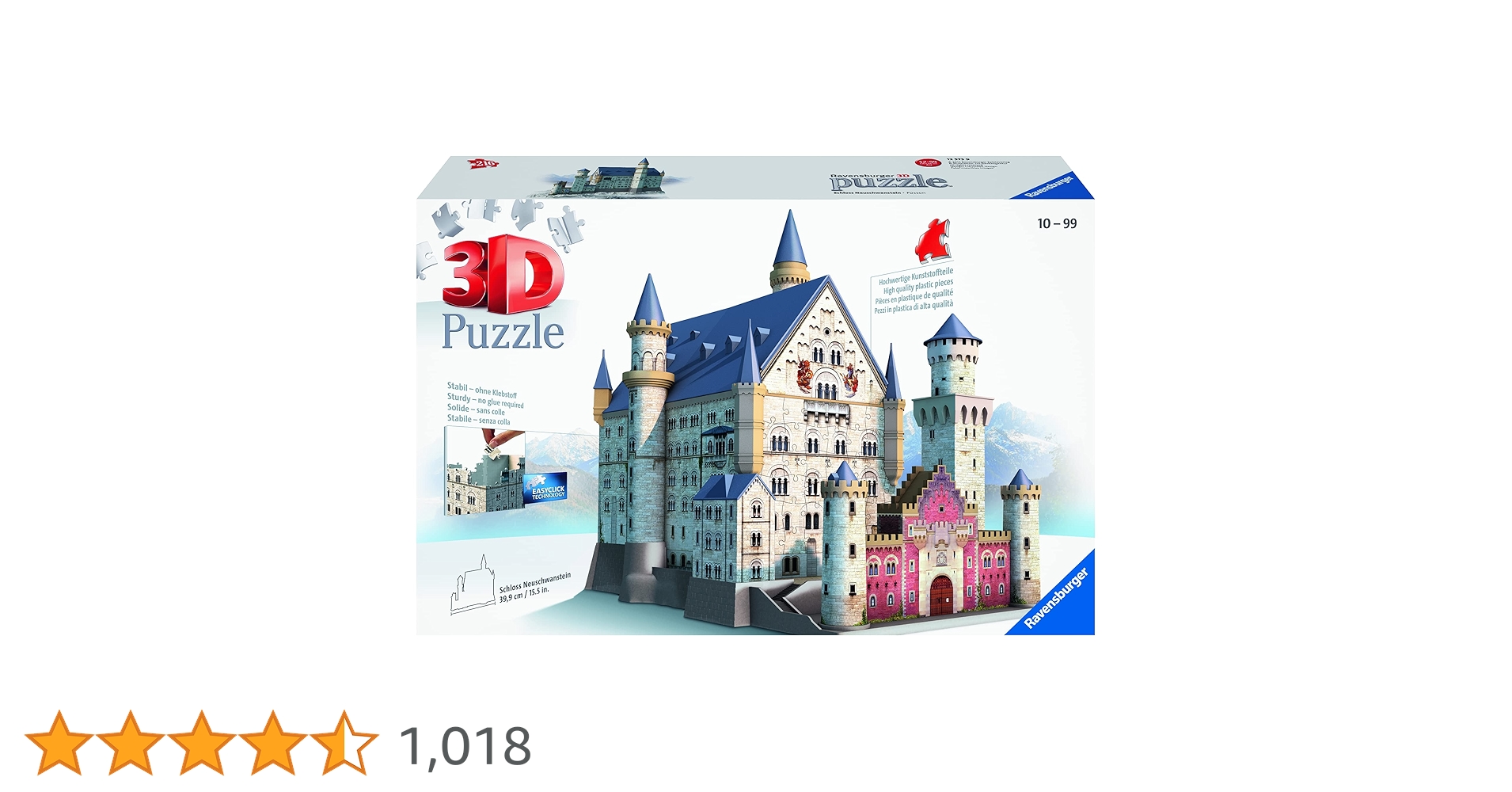 3Dパズル ノイシュバンシュタイン城　216ピース Amazon.co.jp: Ravensburger ラベンスバーガー 3Dパズル 216ピース